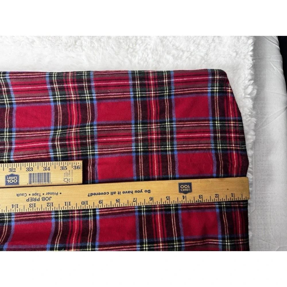 Vermont Country Store Size L Soft Cotton Flannel Nightgown Night Shirt Red Plaid